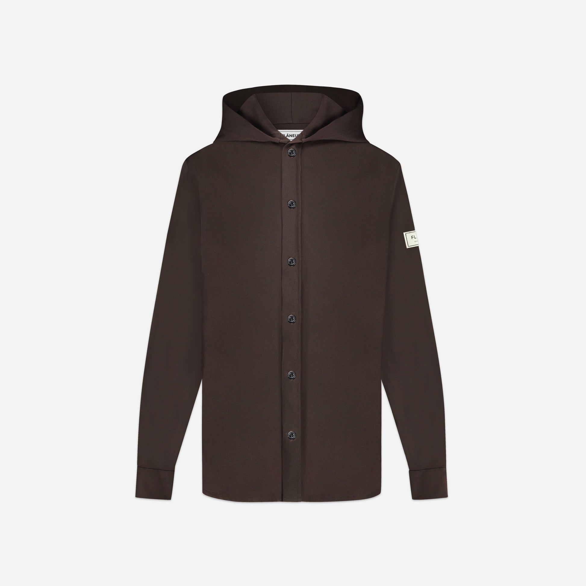 Atelier Hooded Shirt Brown