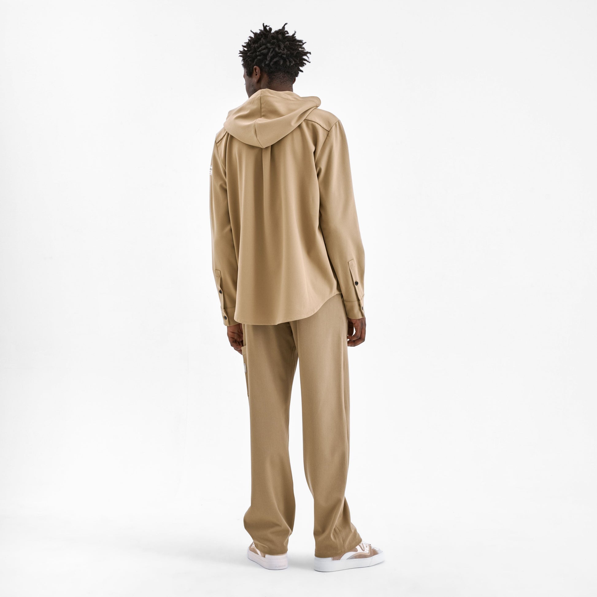 Atelier Hooded Shirt Light Brown