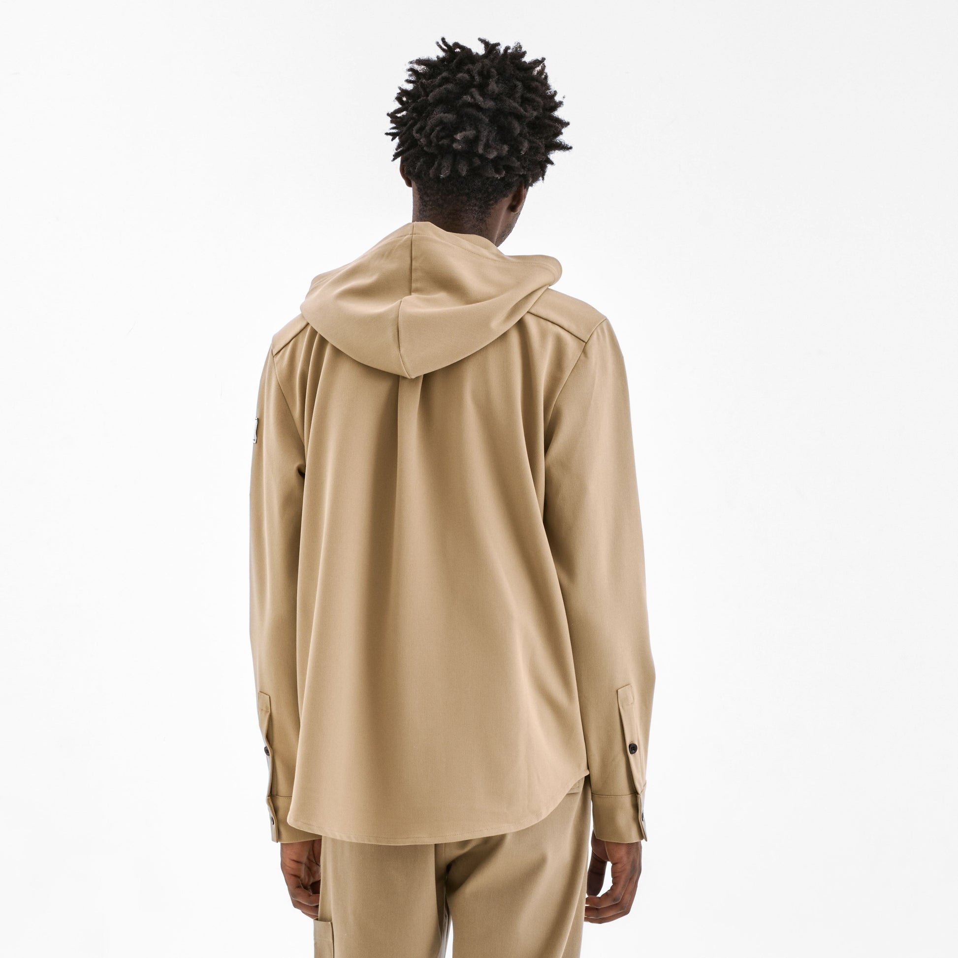 Atelier Hooded Shirt Light Brown