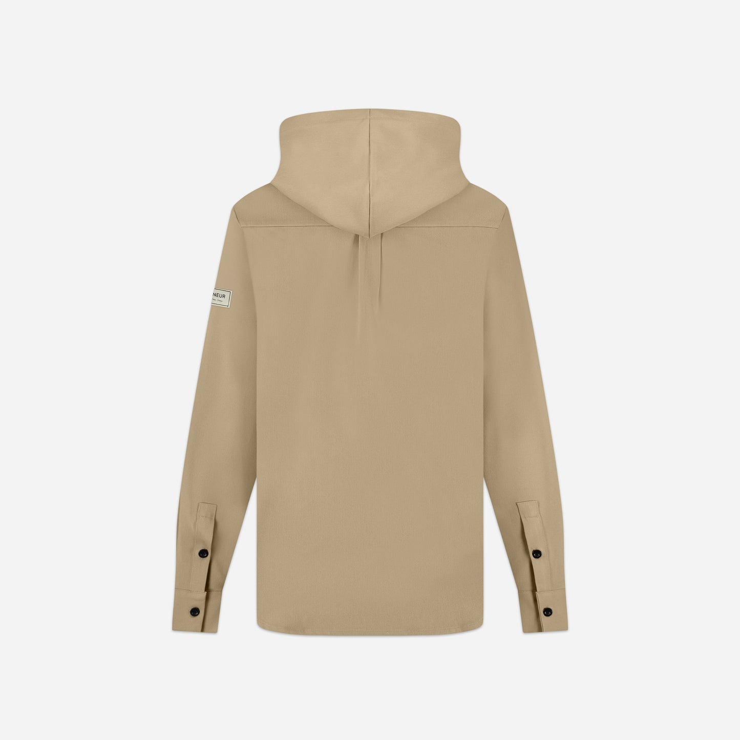 Atelier Hooded Shirt Light Brown