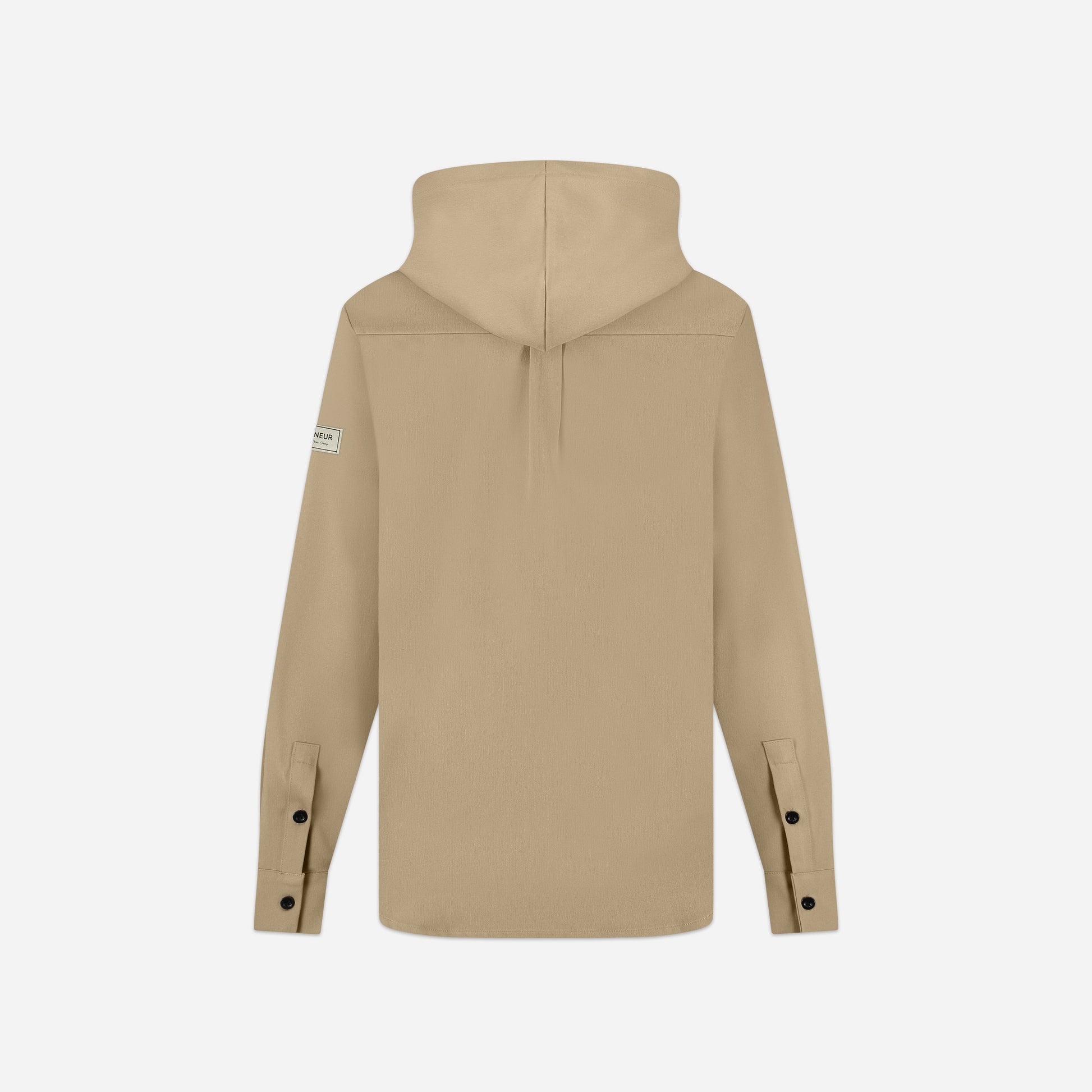 Atelier Hooded Shirt Light Brown