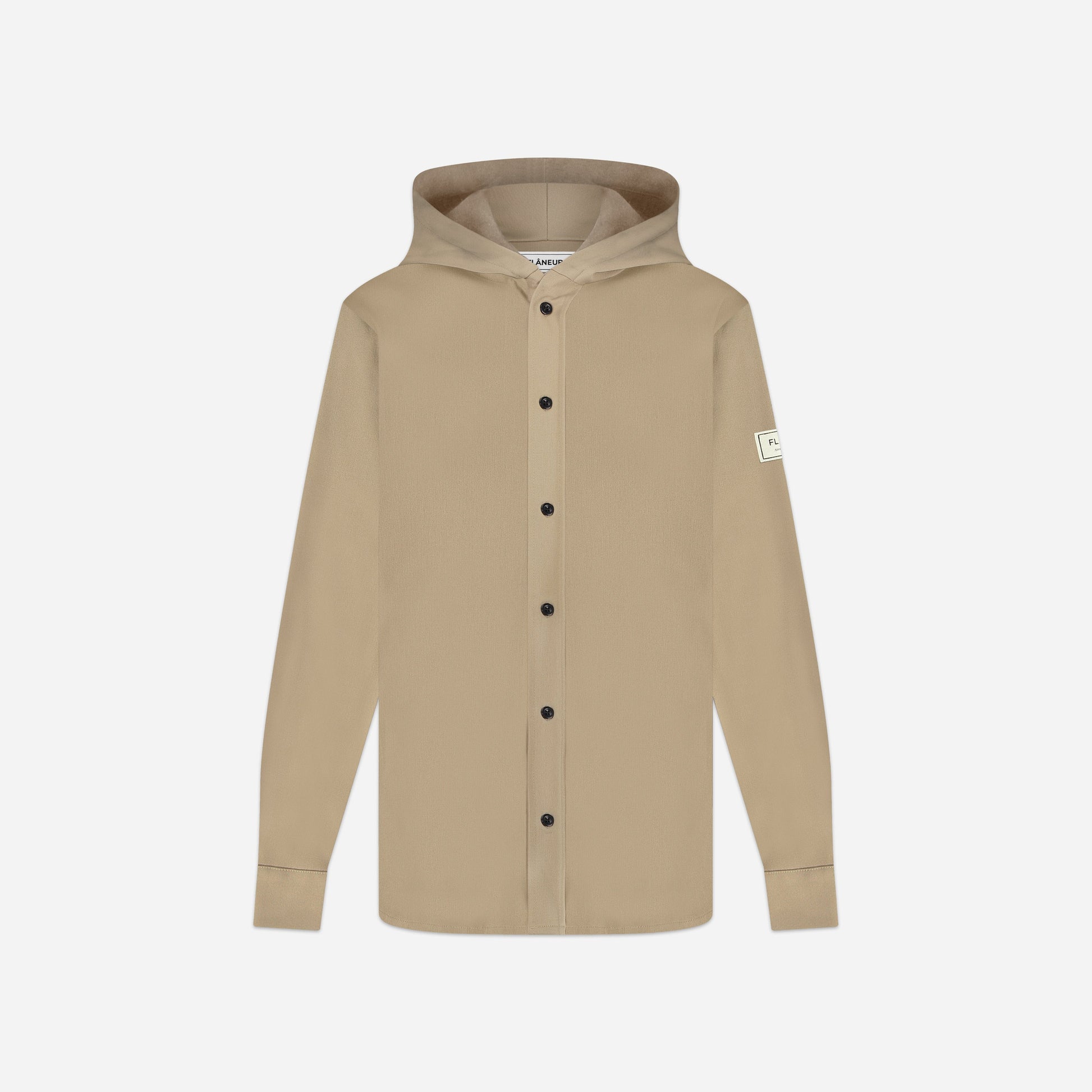 Atelier Hooded Shirt Light Brown