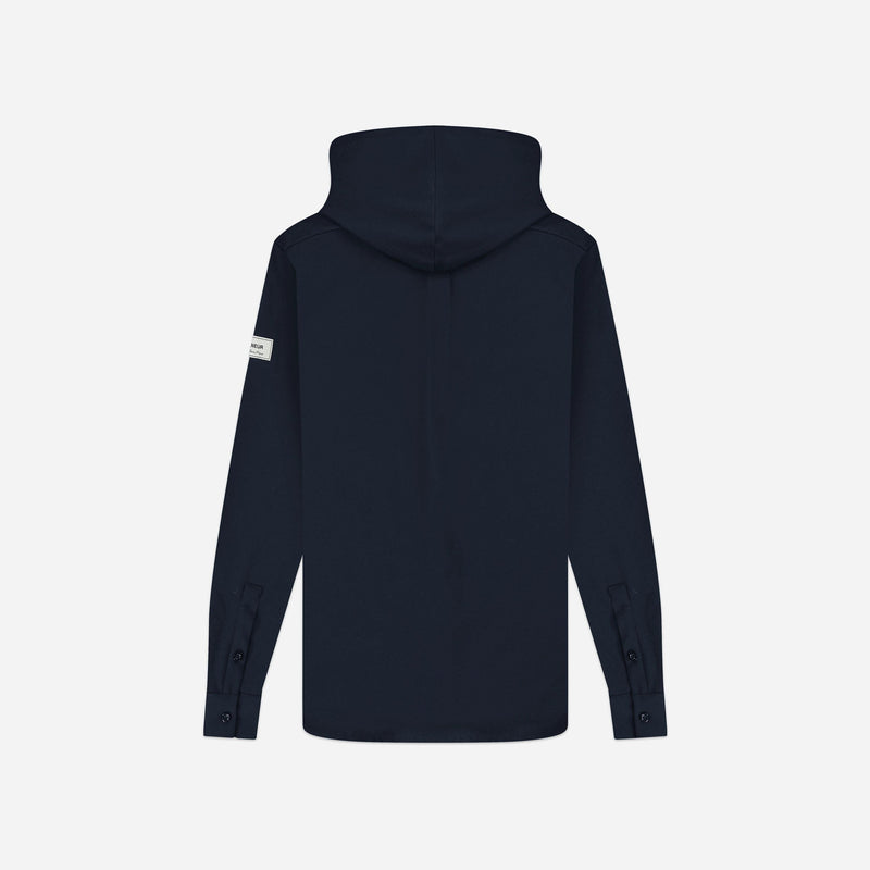 Atelier Hooded Shirt | Navy