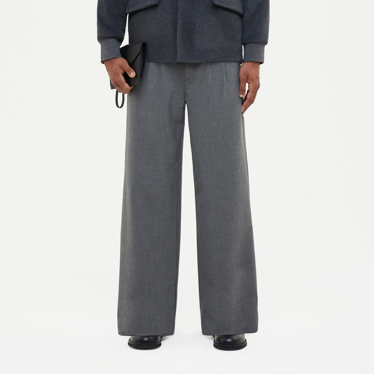 Atelier Pantalon with Rubber Patch | Grey