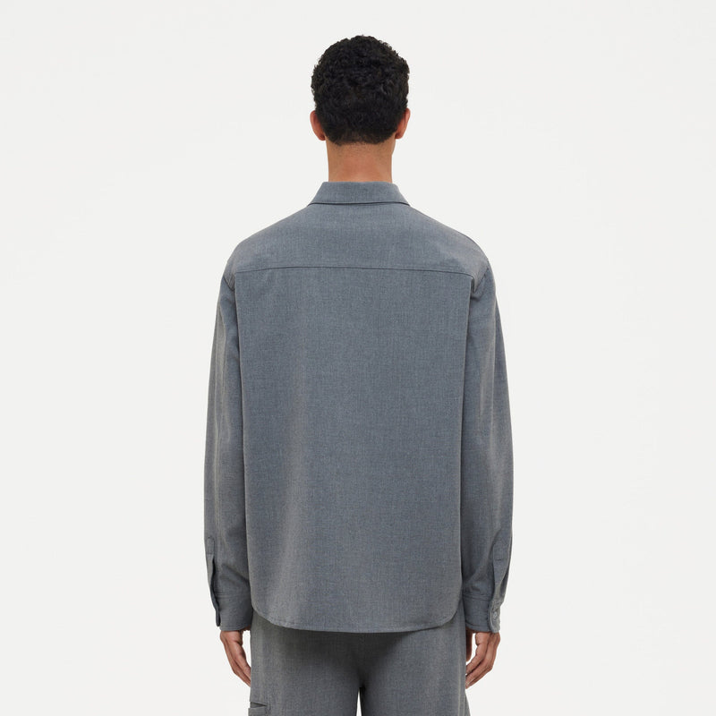Atelier Shirt with Rubber Patch | Grey