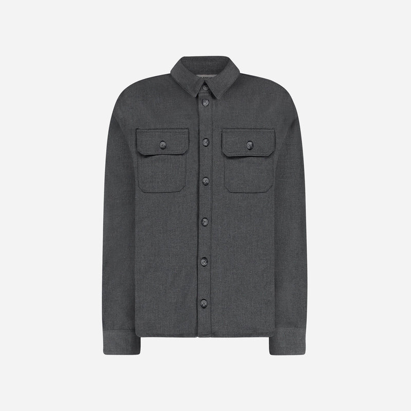 Atelier Shirt with Rubber Patch | Grey