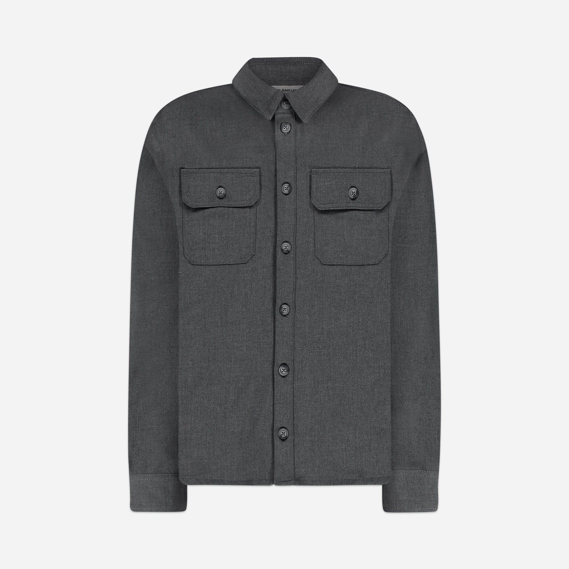 Atelier Shirt with Rubber Patch Grey