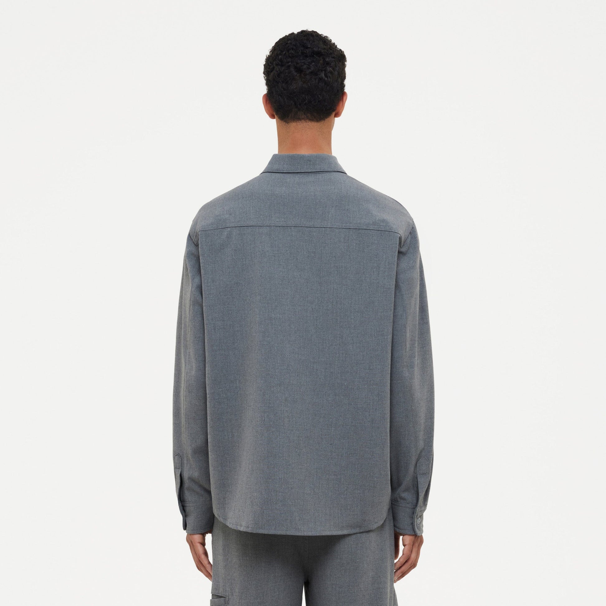 Atelier Shirt with Rubber Patch Grey