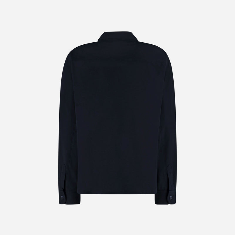Atelier Shirt with Rubber Patch | Navy