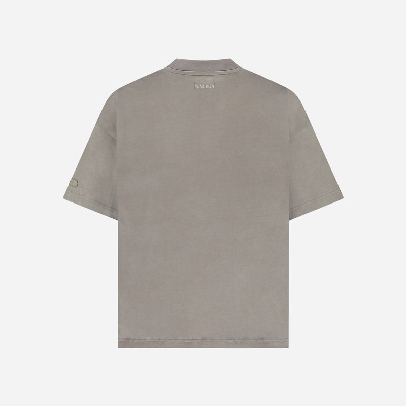 Atelier T-Shirt with Rubber Patch | Grey
