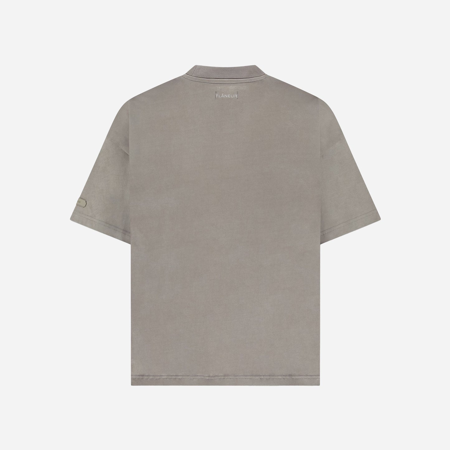 Atelier T-Shirt with Rubber Patch Grey