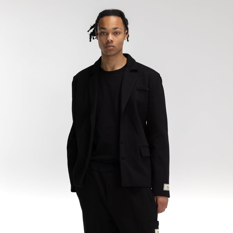 Atelier Terry Cotton Blazer | Black
