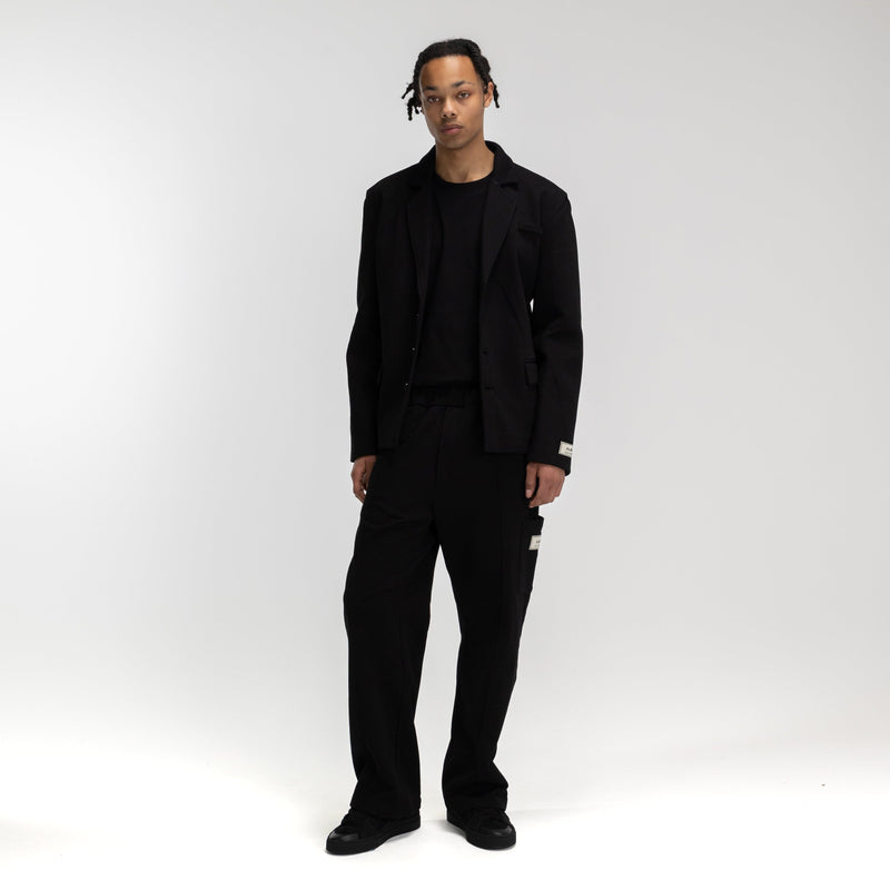 Atelier Terry Cotton Blazer | Black