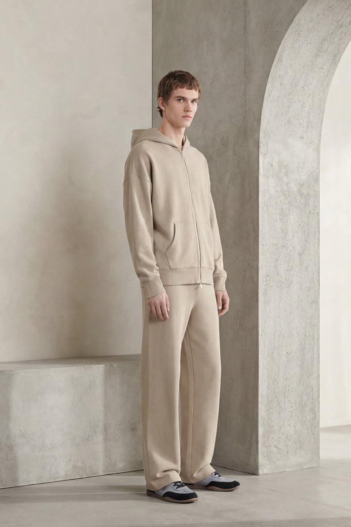 Atelier Knit Zip-Up | Beige