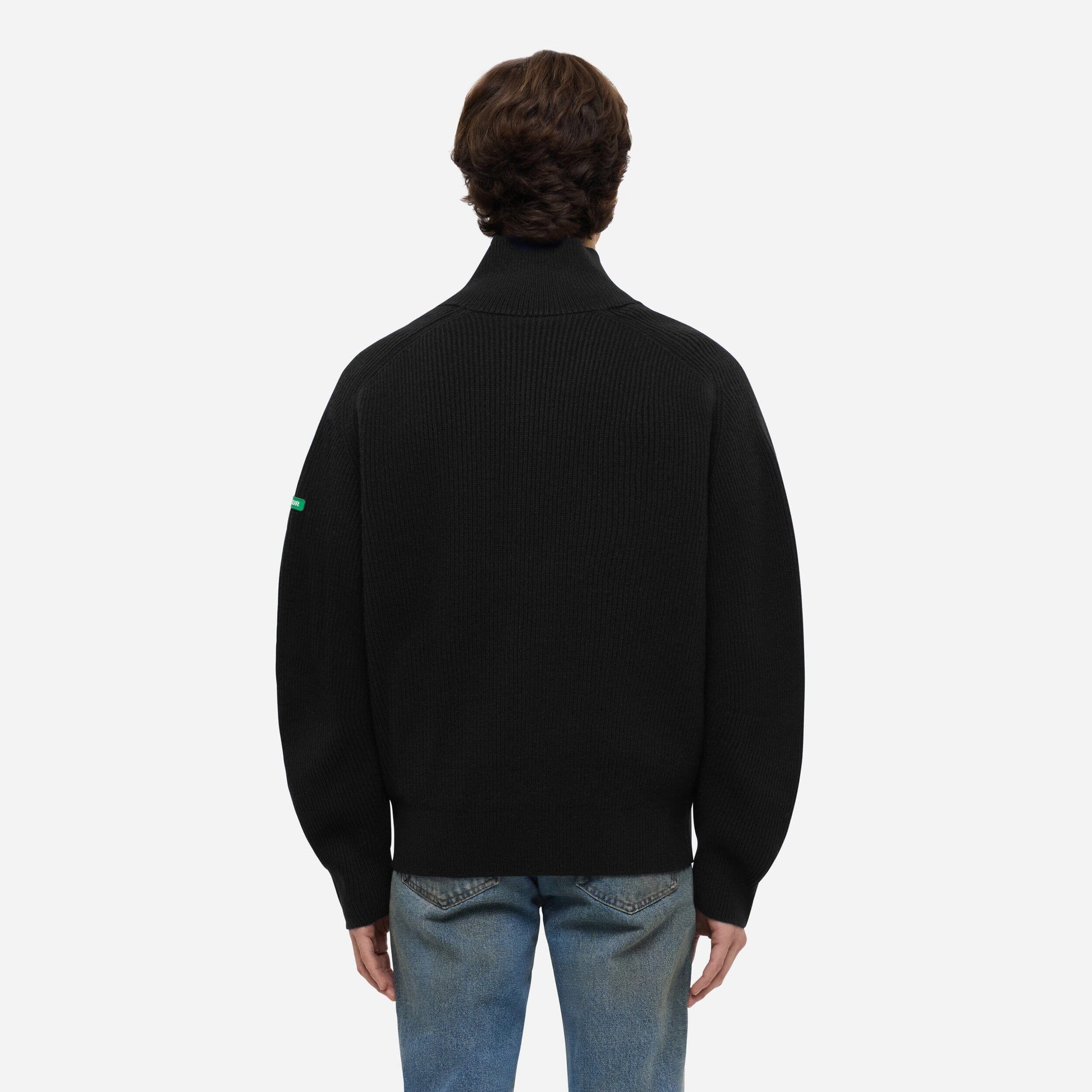 Badge Knit Cardigan | Black