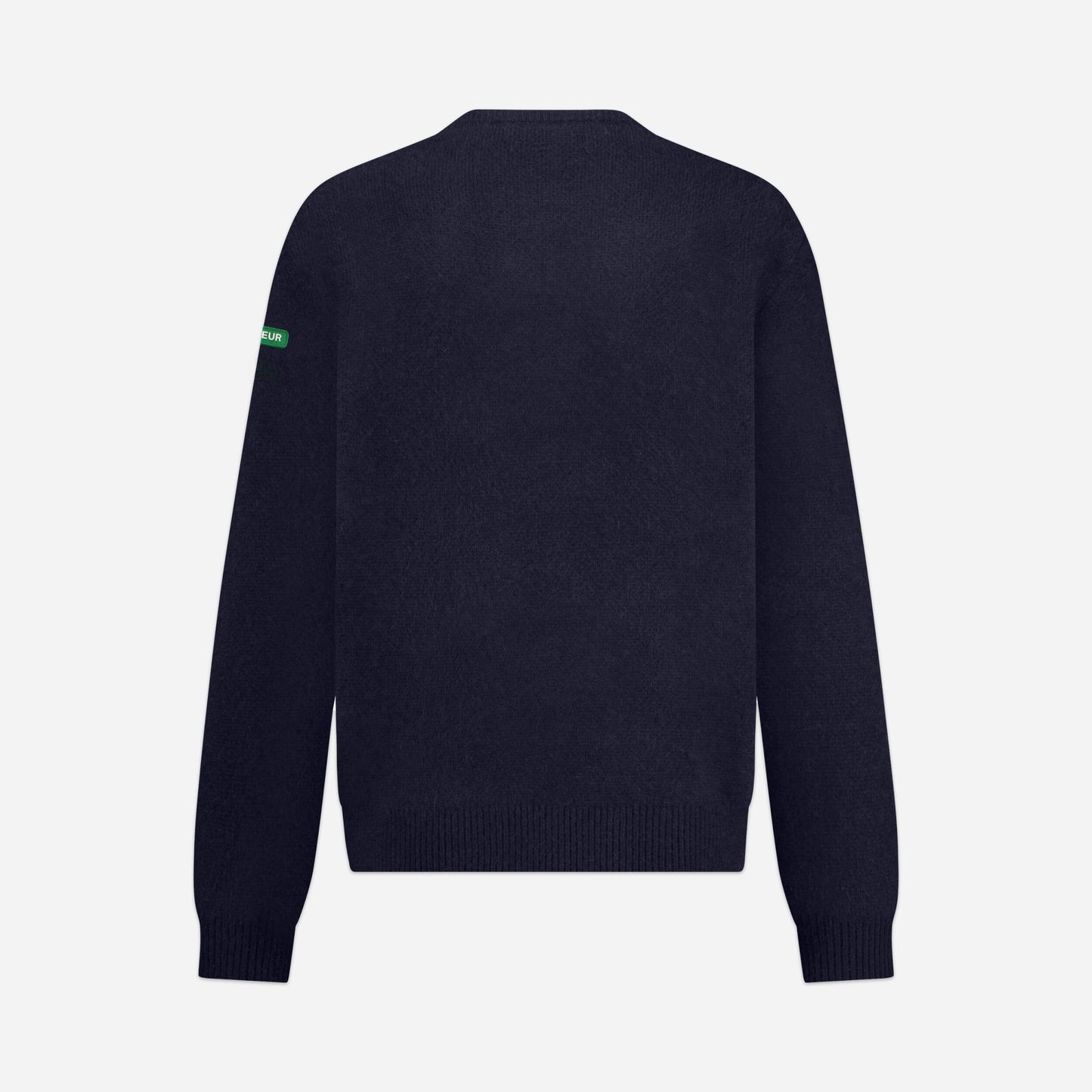 Badge Knit Sweater | Navy