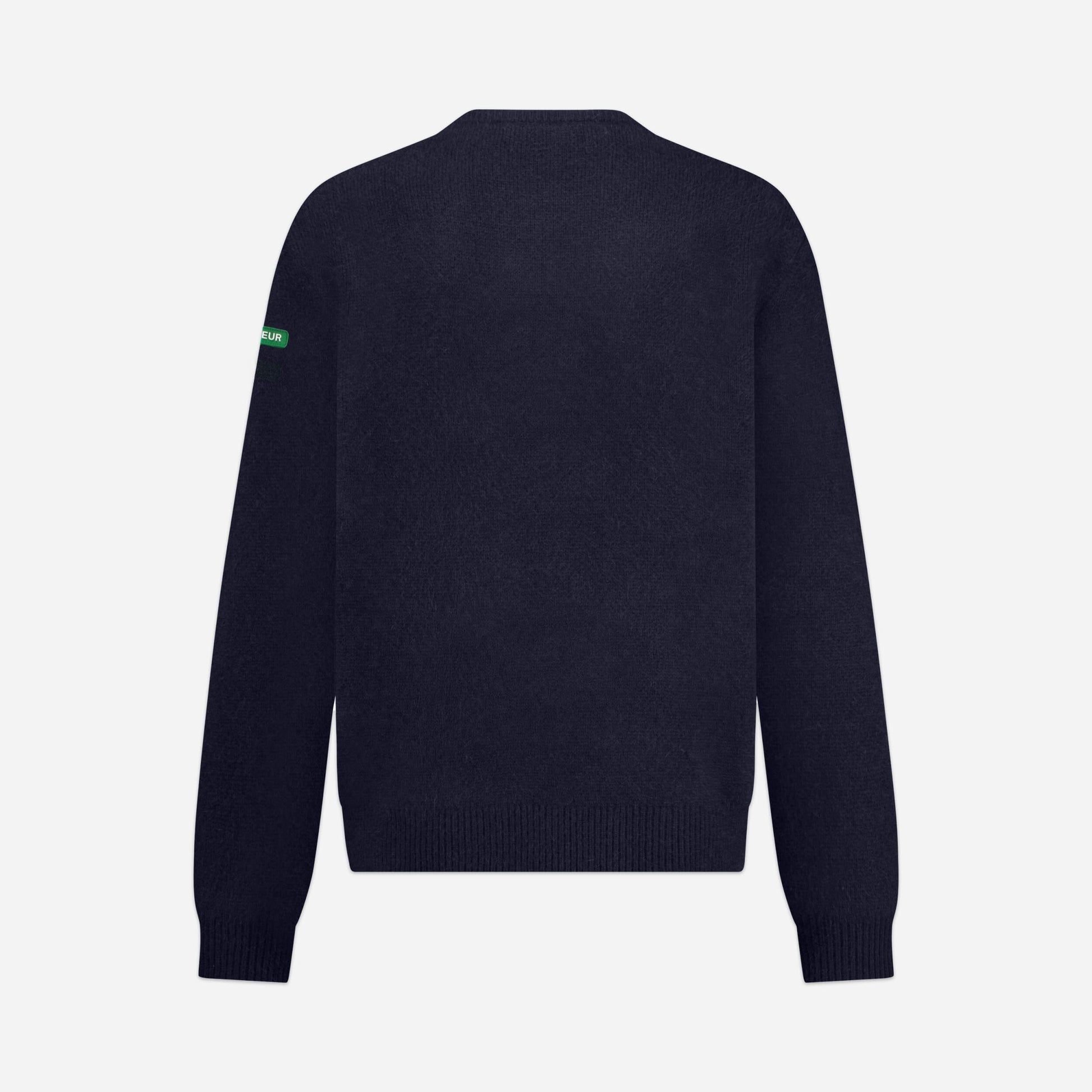 Badge Knit Sweater | Navy