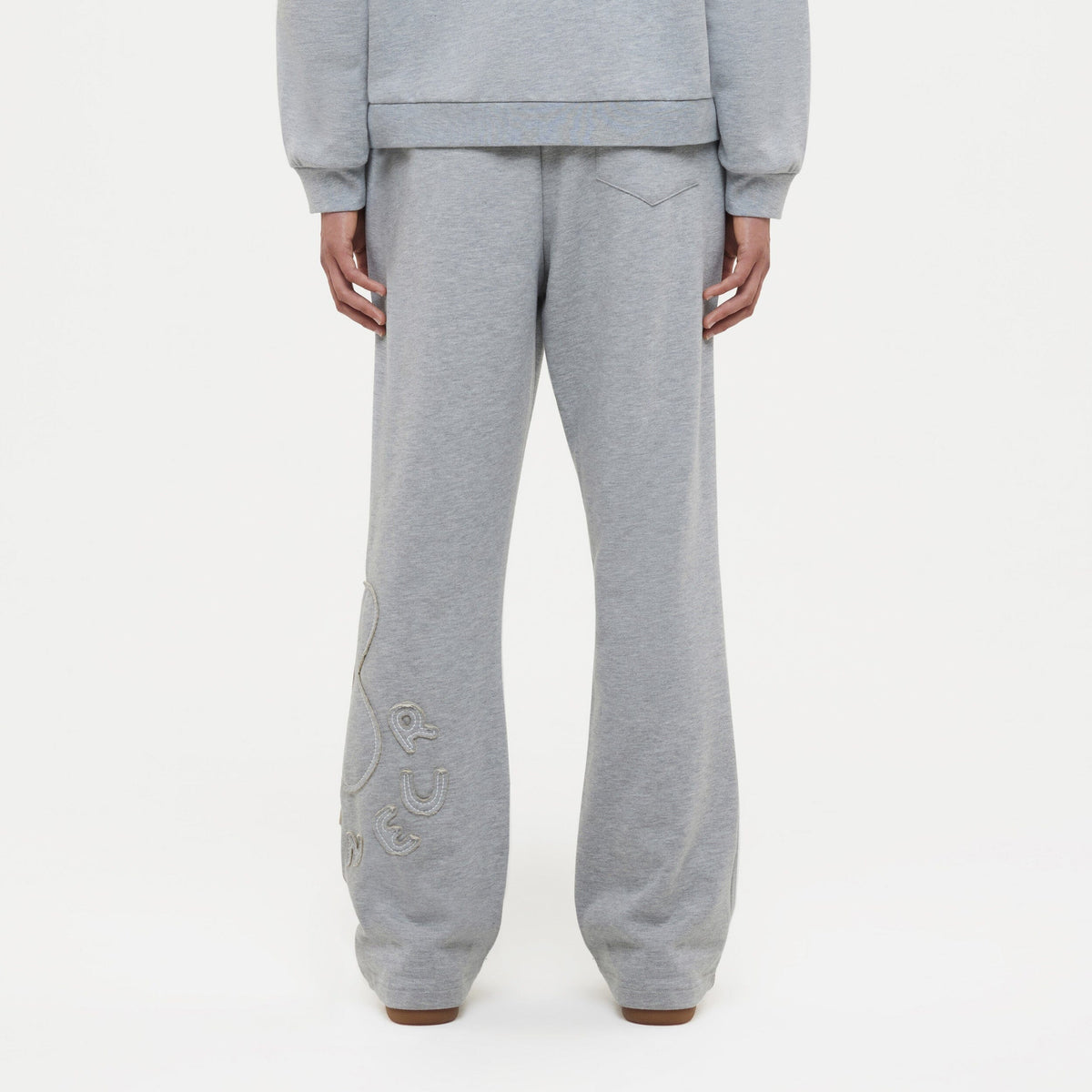 Blossom Patches Sweatpants | Heather Grey