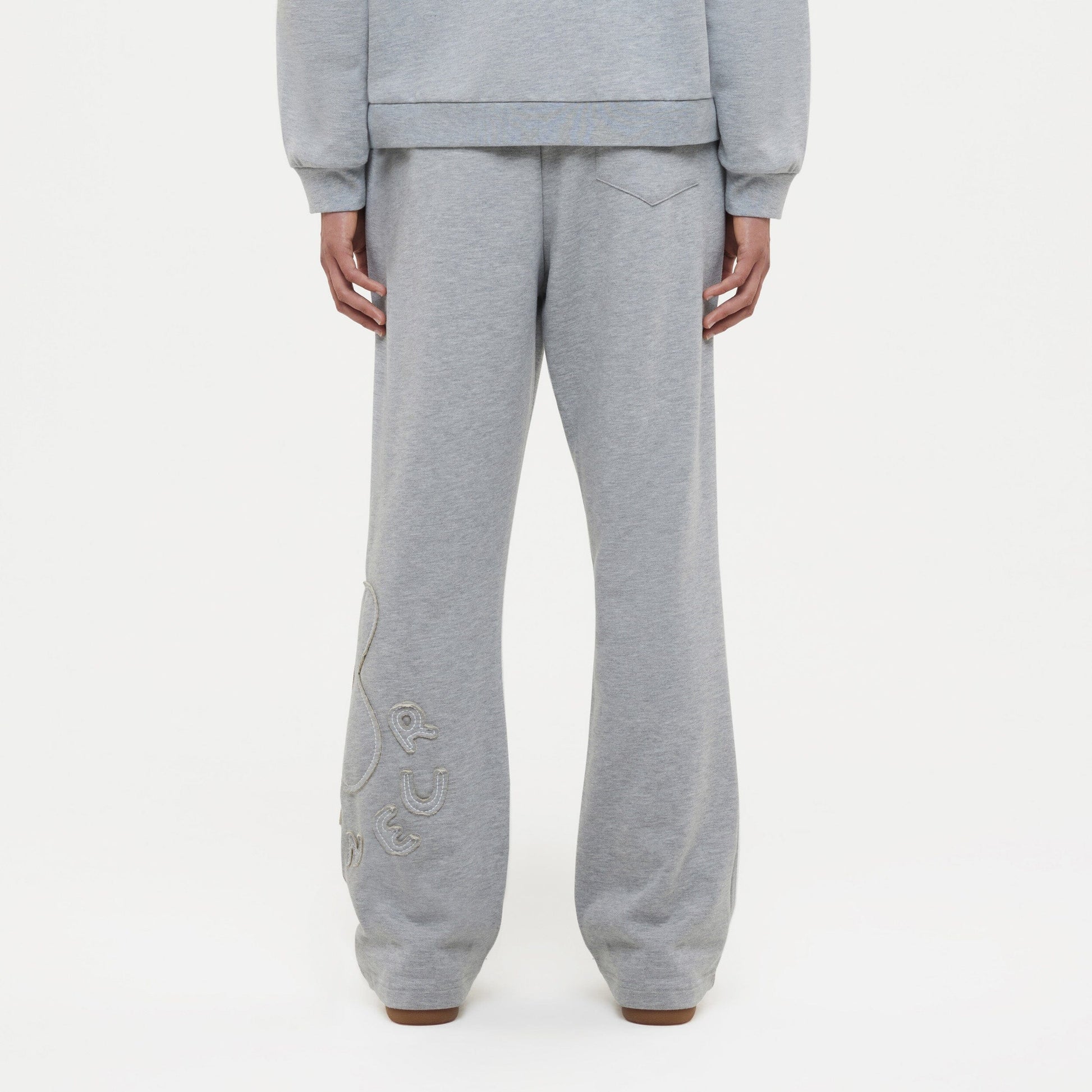 Blossom Patches Sweatpants | Heather Grey