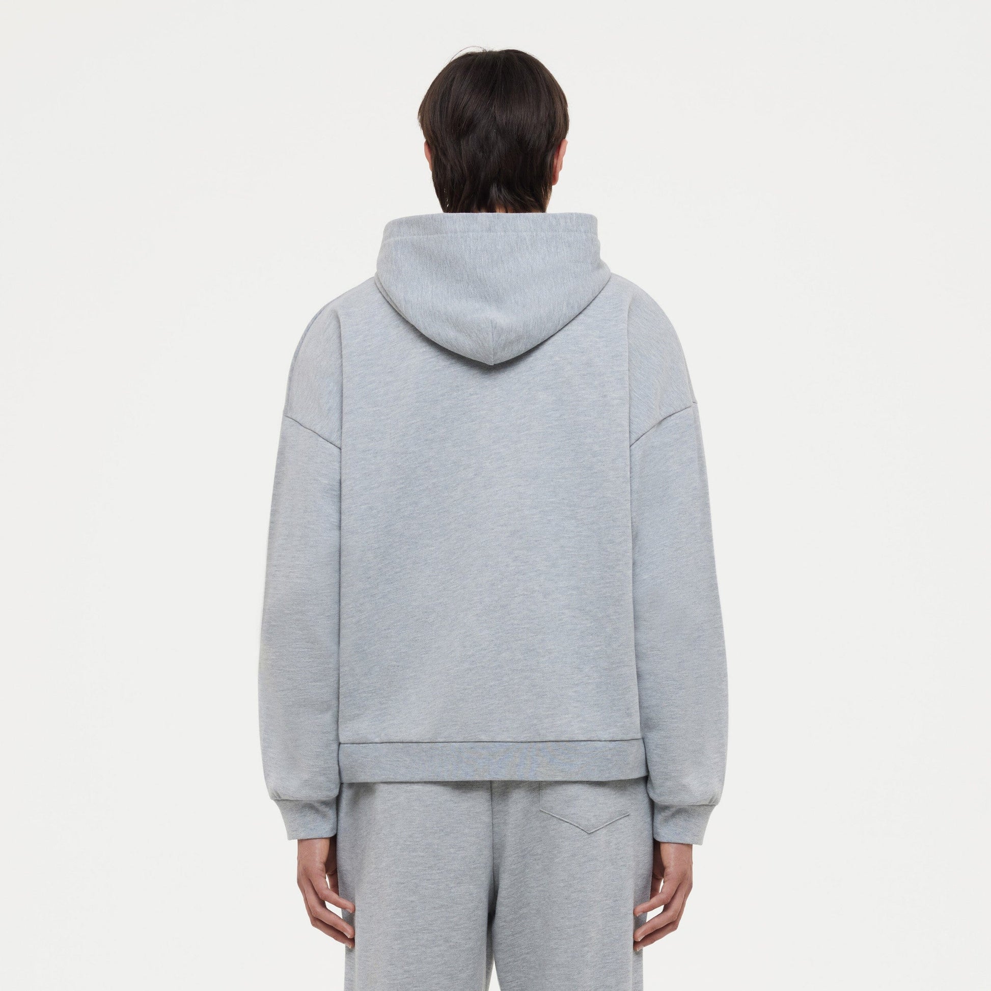 Blossom Patches Zip-Up Hoodie | Heather Grey