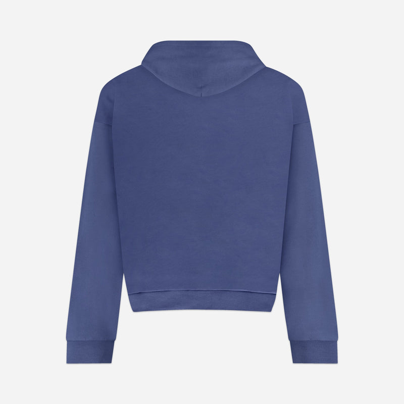 Blossom Patches Zip-Up Hoodie | Purple