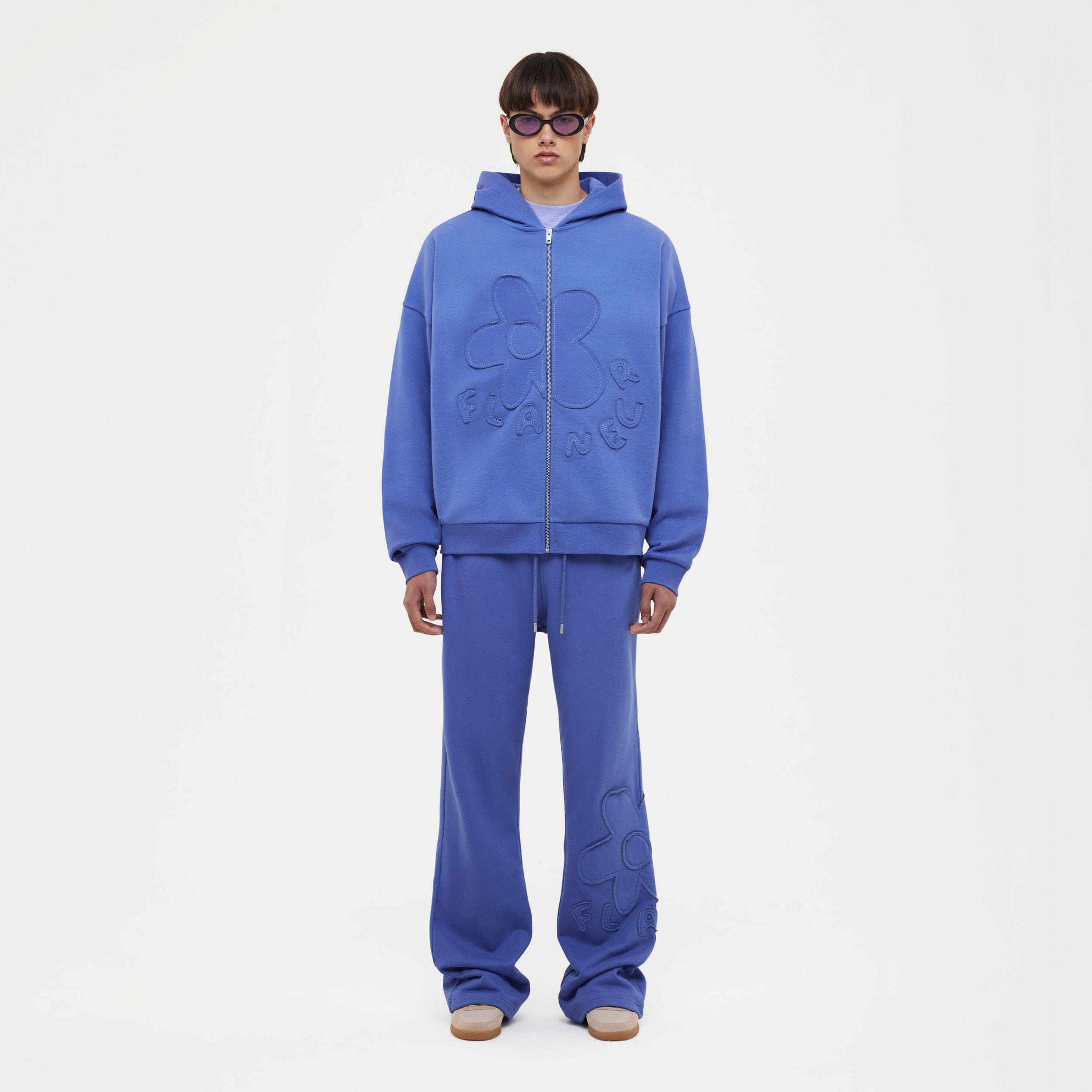 トップス BIO / FADED MONSTER ZIP HOODIE- l.blue L BIO MONSTER ZIP HOODIE - メルカリ