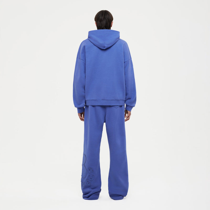 Blossom Patches Zip-Up Hoodie | Purple