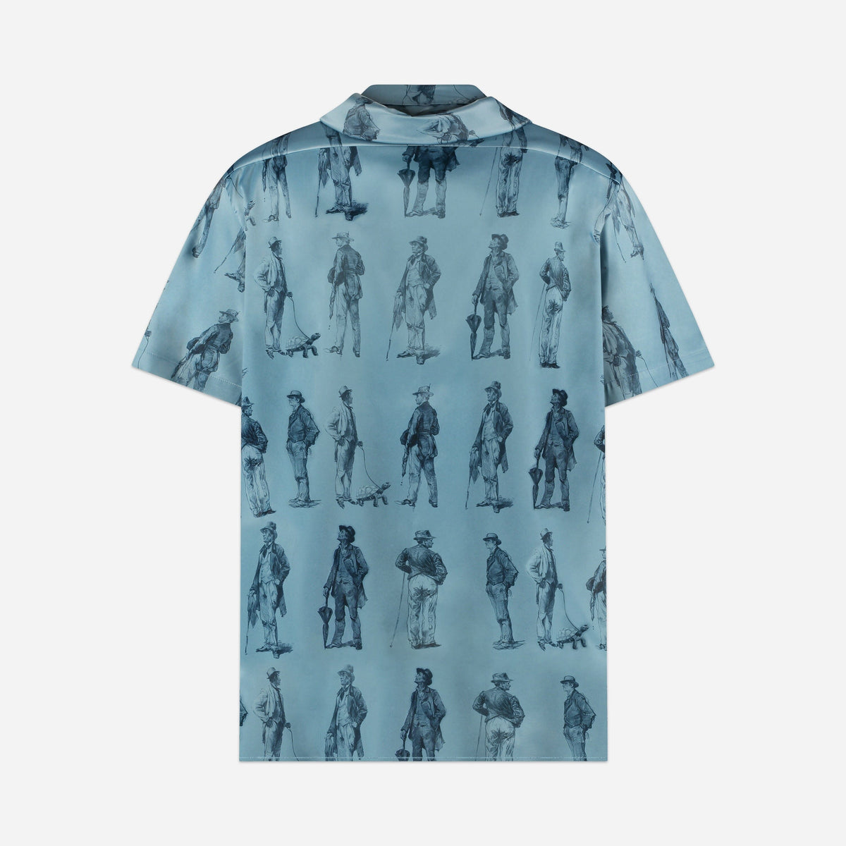 Boulevardiers Hooded Shirt | Sky Blue