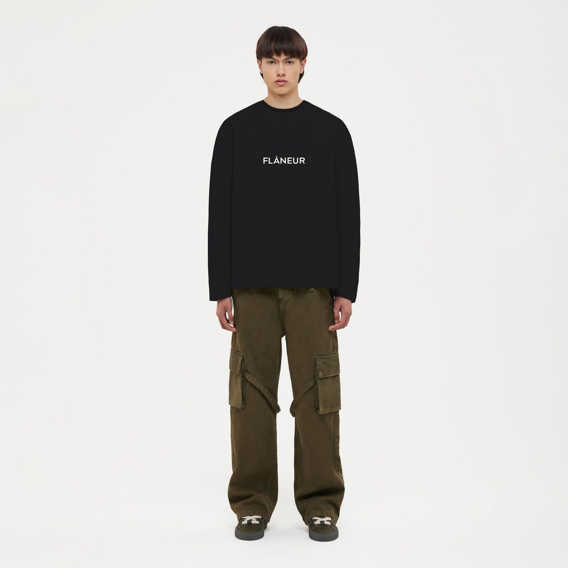 Box Logo Long Sleeve Black