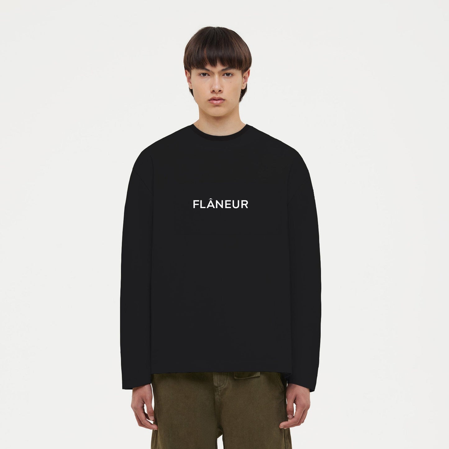 Box Logo Long Sleeve Black