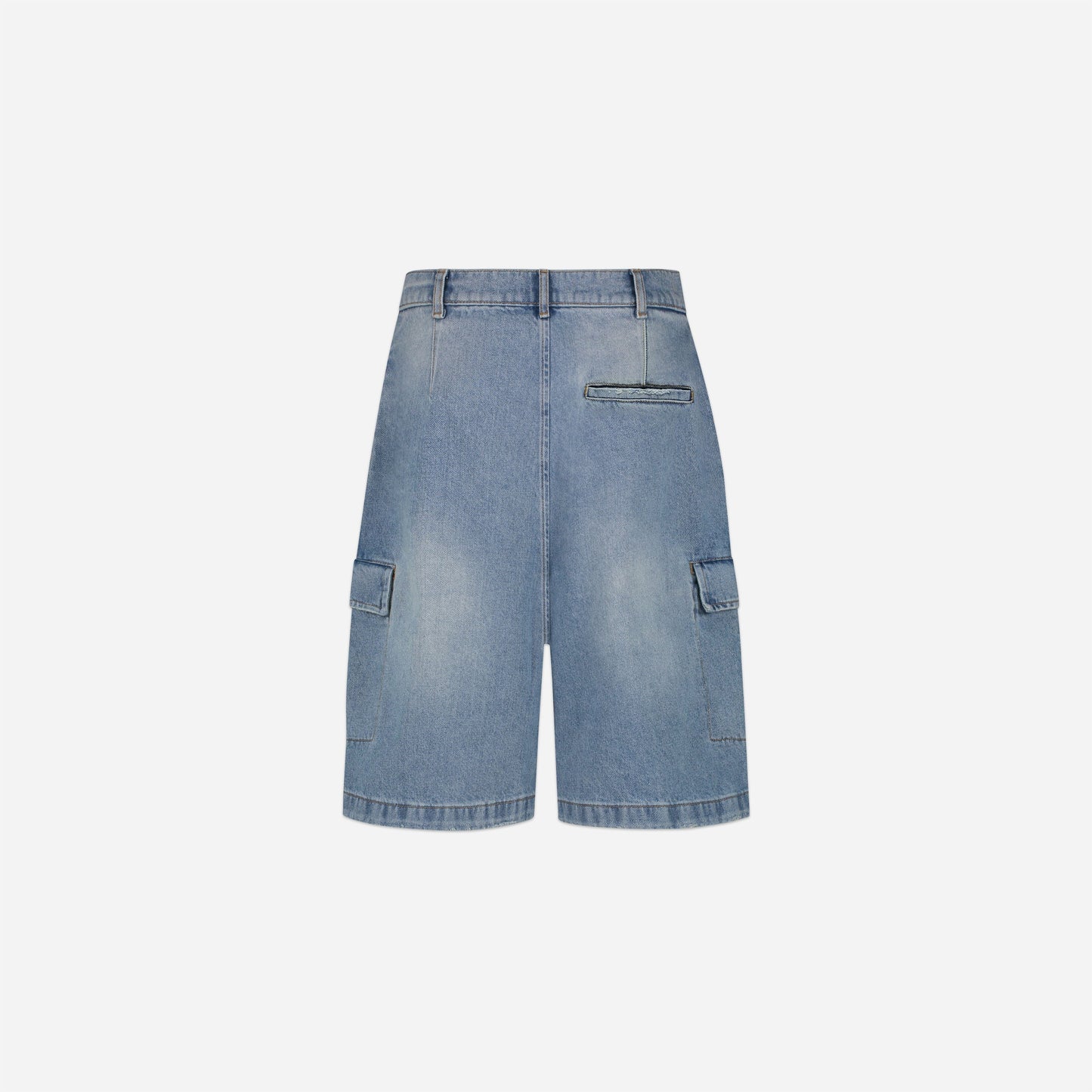 Cargo Shorts | Light Blue Denim