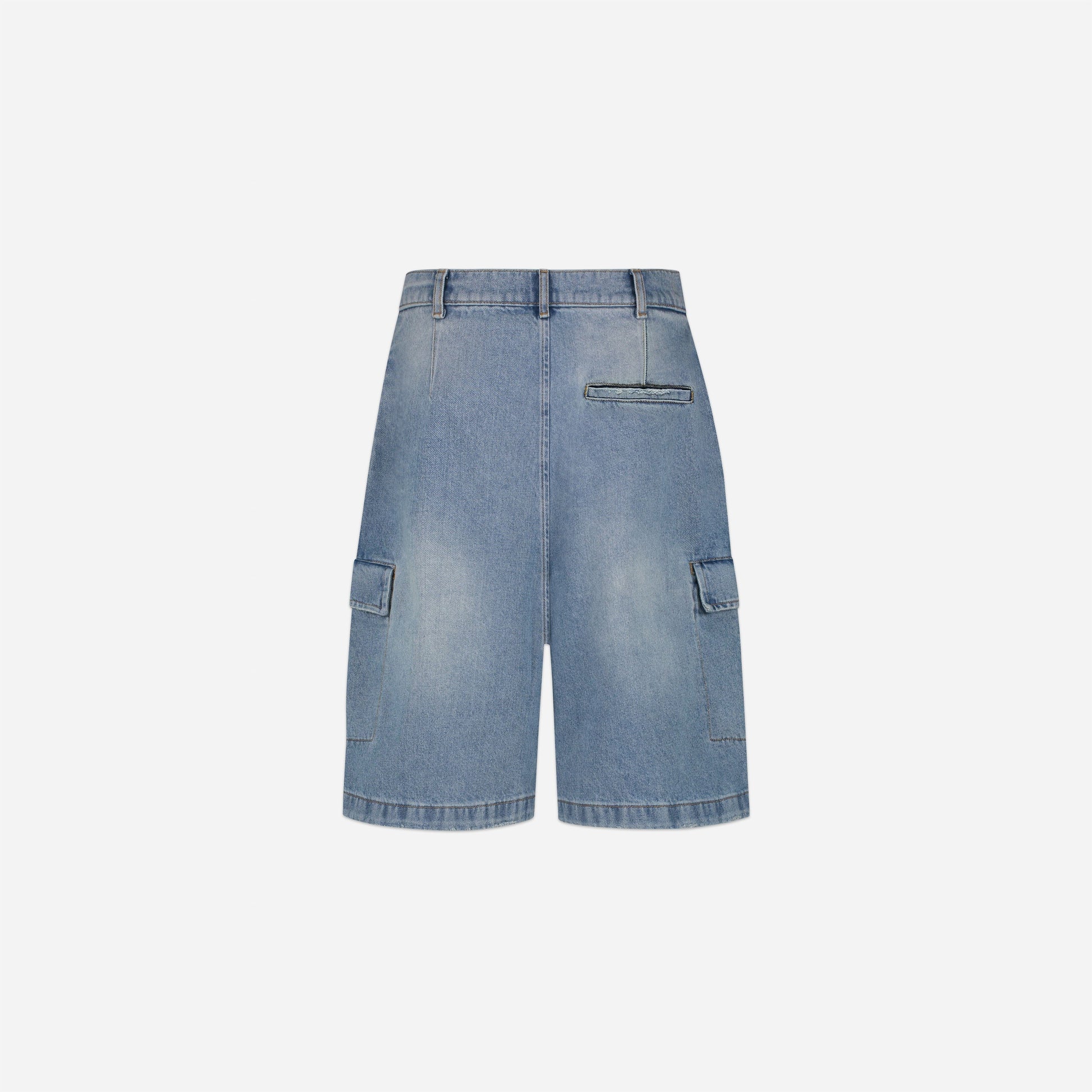 Cargo Shorts | Light Blue Denim