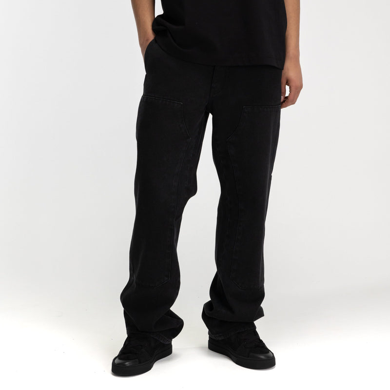 Carpenter Straight Jeans | Black Denim
