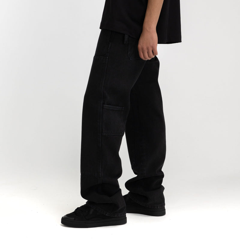 Carpenter Straight Jeans | Black Denim