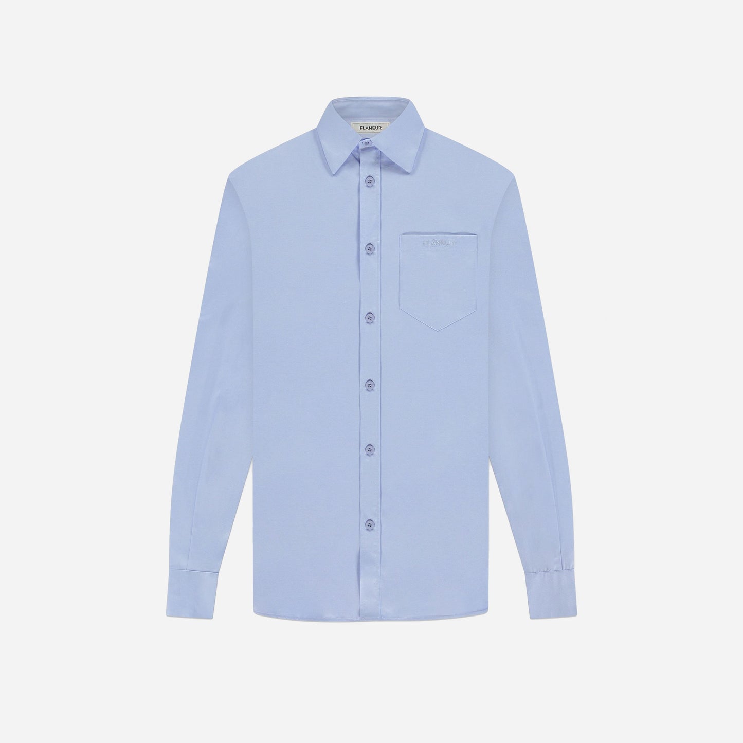 Cotton Poplin Shirt Blue