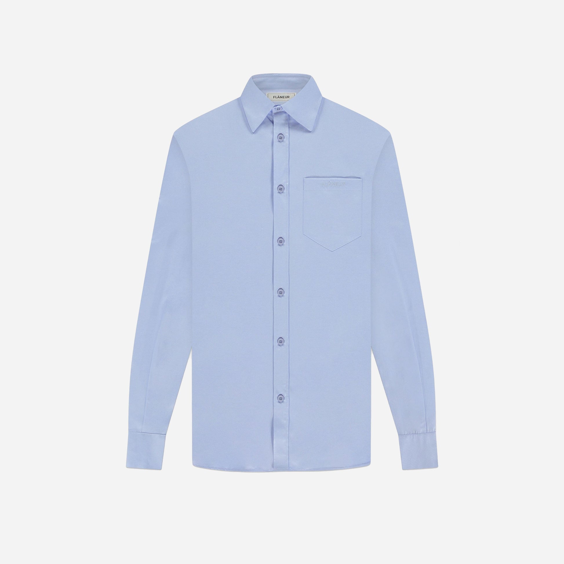 Cotton Poplin Shirt Blue