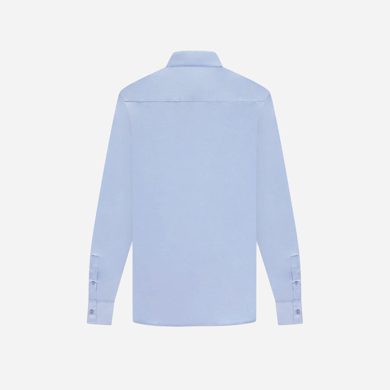 Cotton Poplin Shirt | Blue