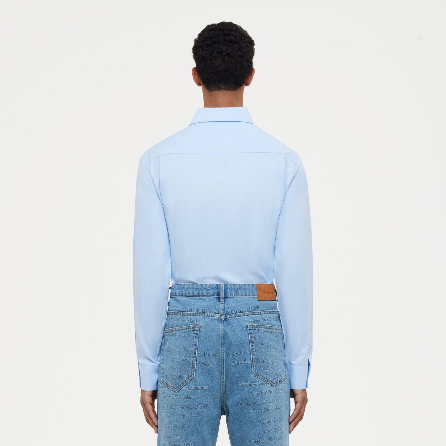 Cotton Poplin Shirt Blue