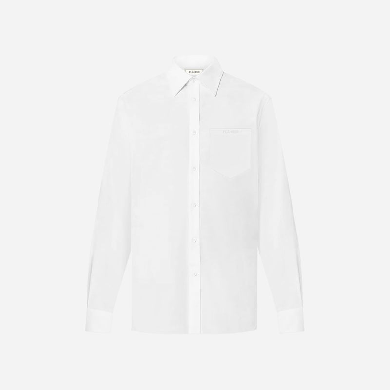Cotton Poplin Shirt | White