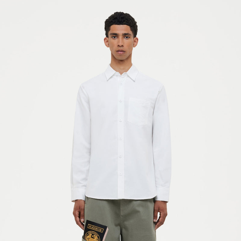 Cotton Poplin Shirt | White