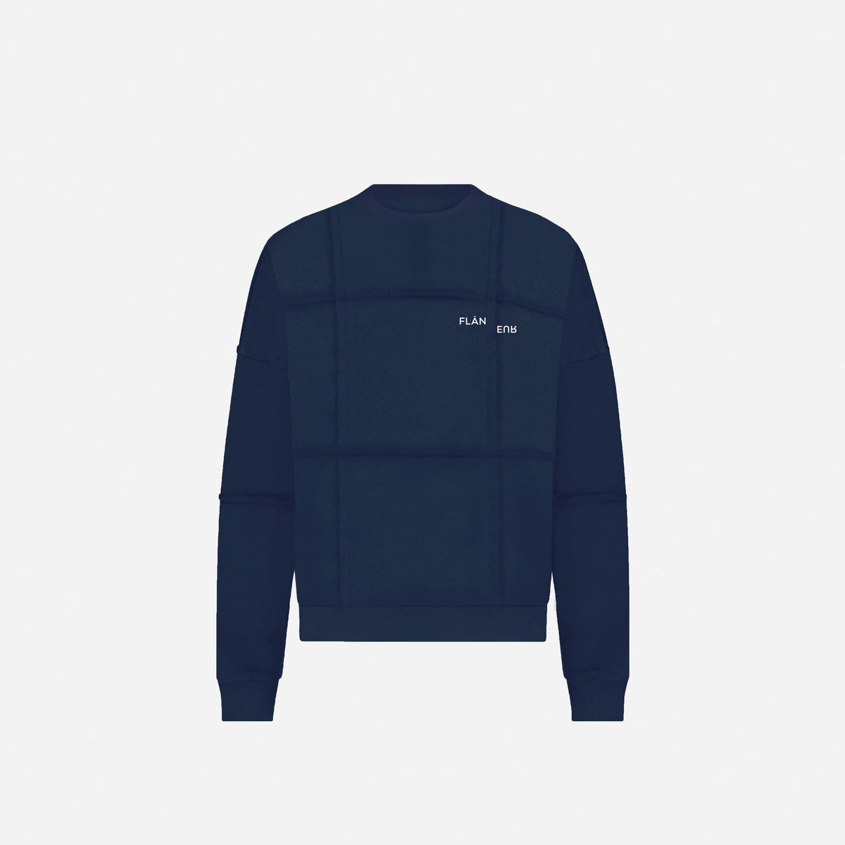 Cut & Sew Sweater | Deep Blue