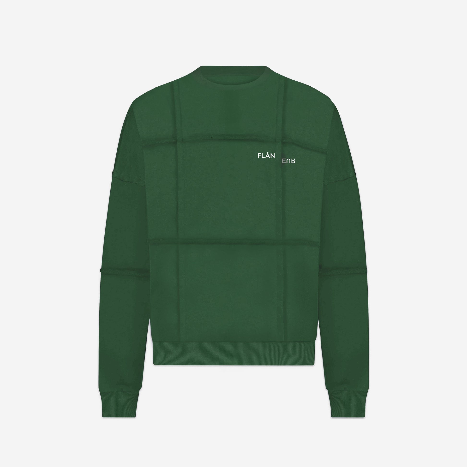 Cut & Sew Sweater Green