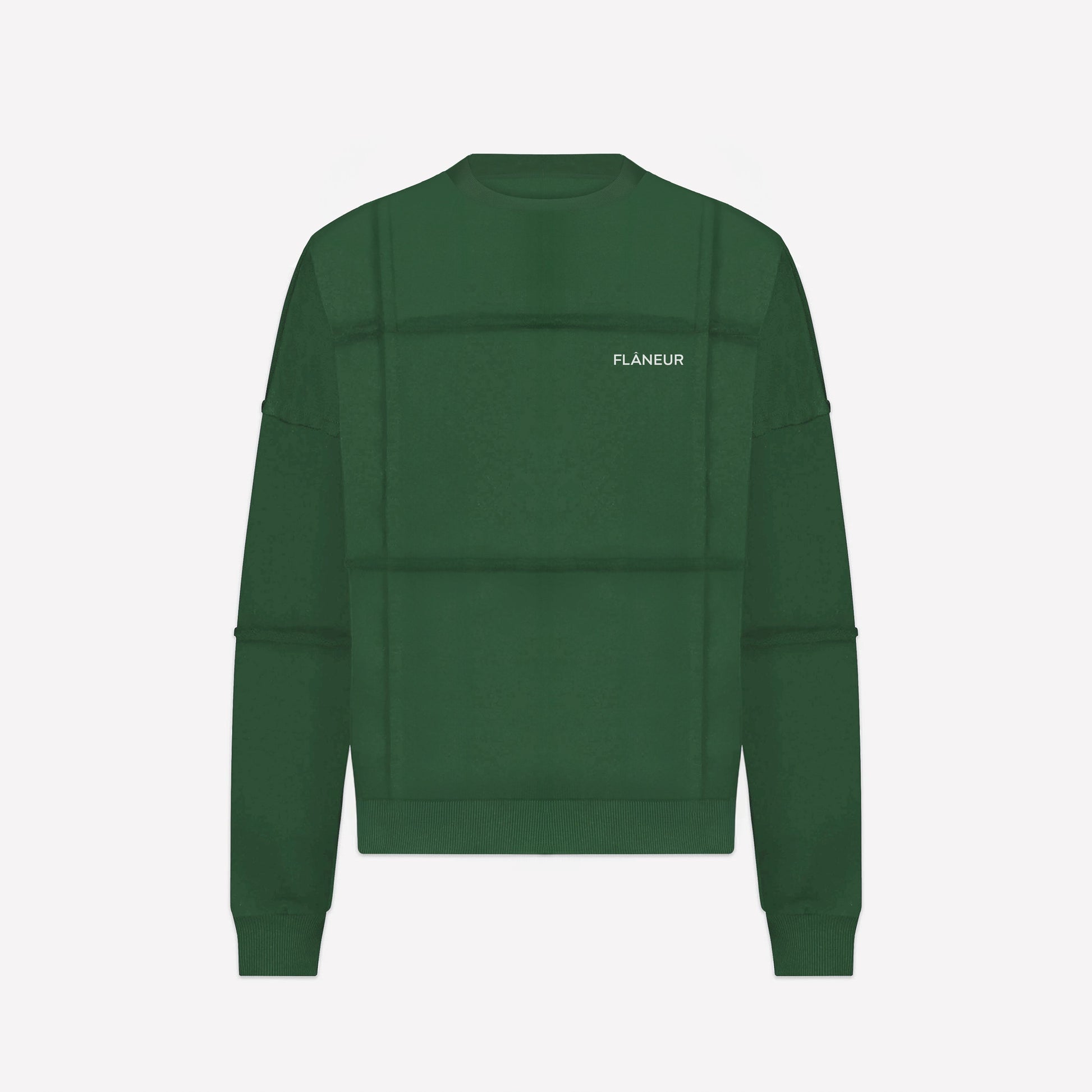 Cut & Sew Sweater Green