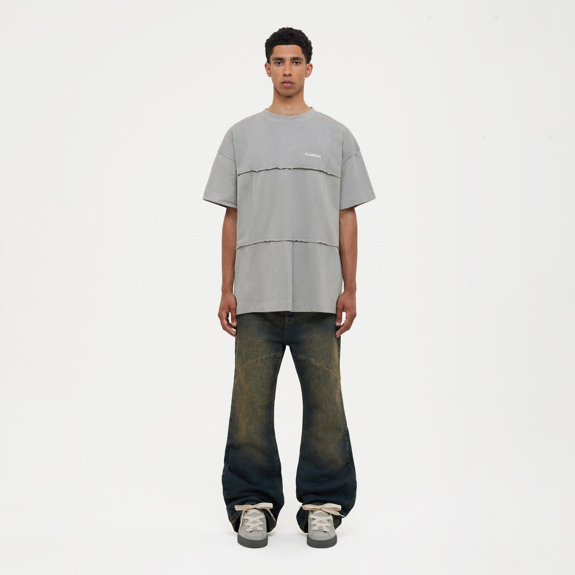 Cut & Sew T-Shirt Concrete Grey