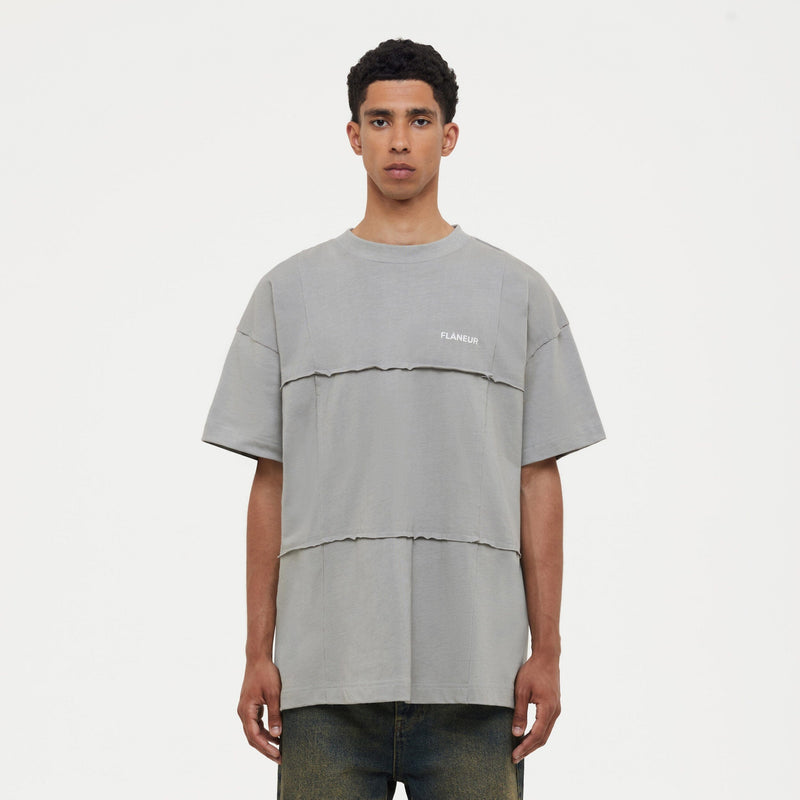 Cut & Sew T-Shirt | Concrete Grey