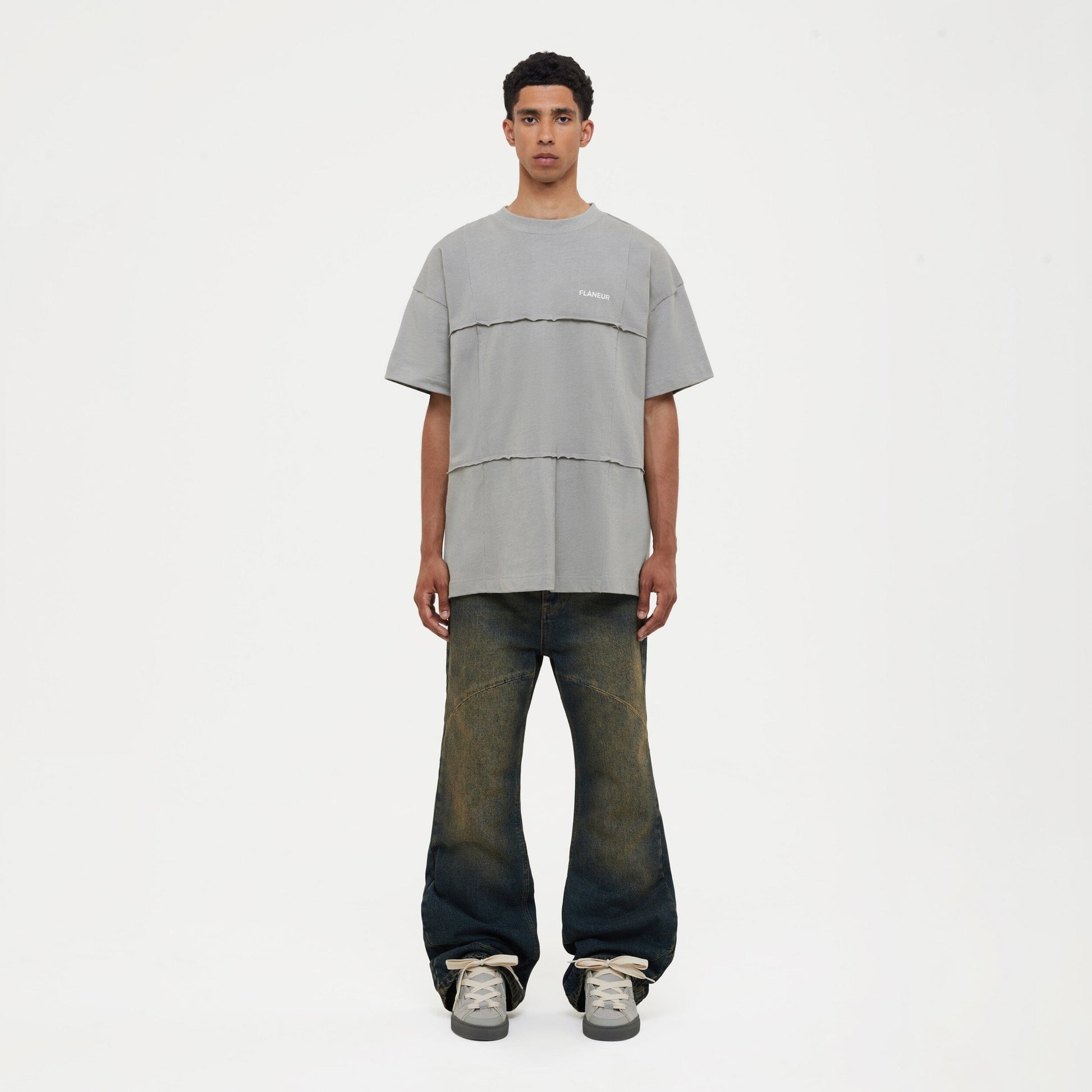 Cut & Sew T-Shirt | Concrete Grey