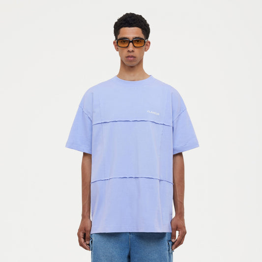 Cut & Sew T-Shirt Purple