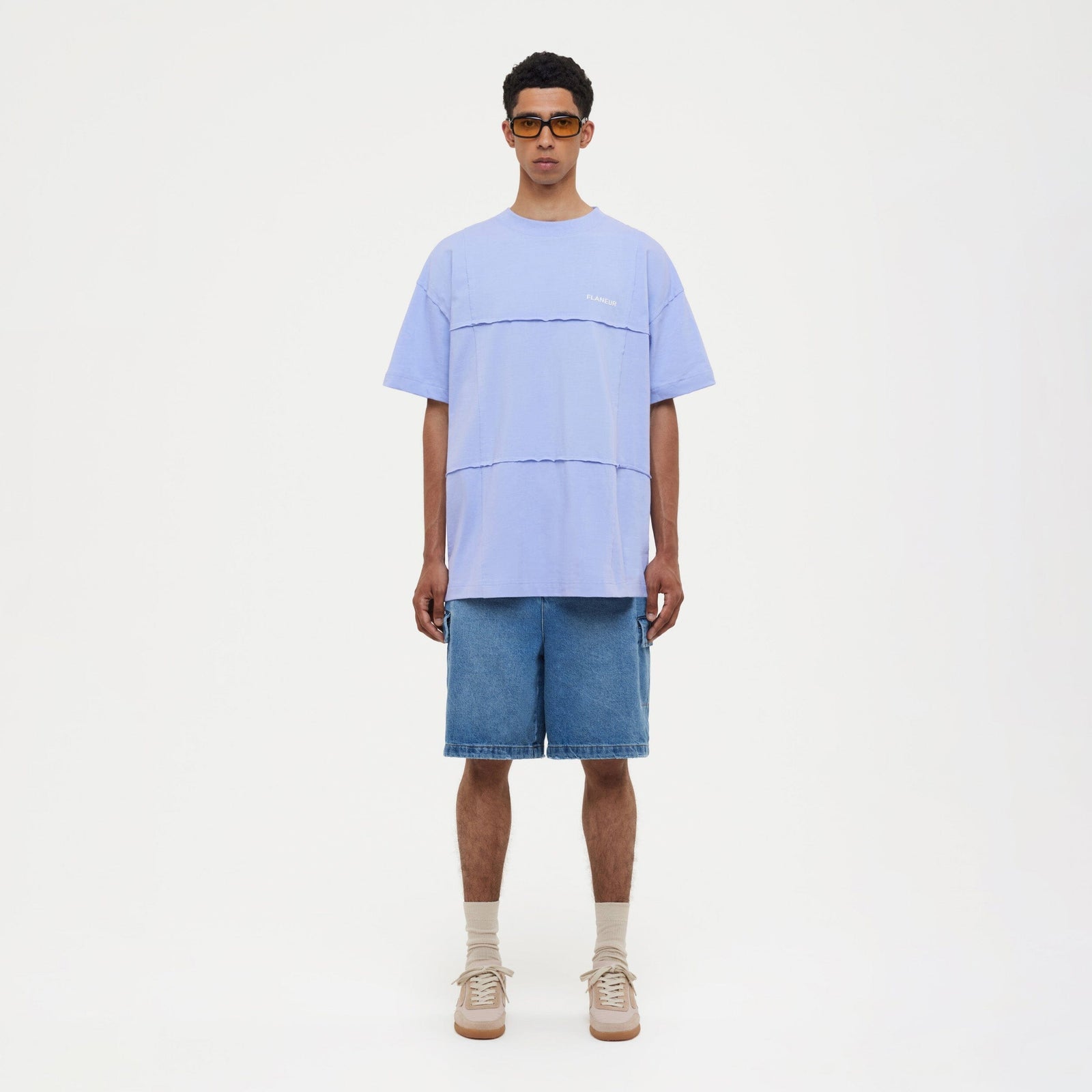 Cut & Sew T-Shirt | Purple