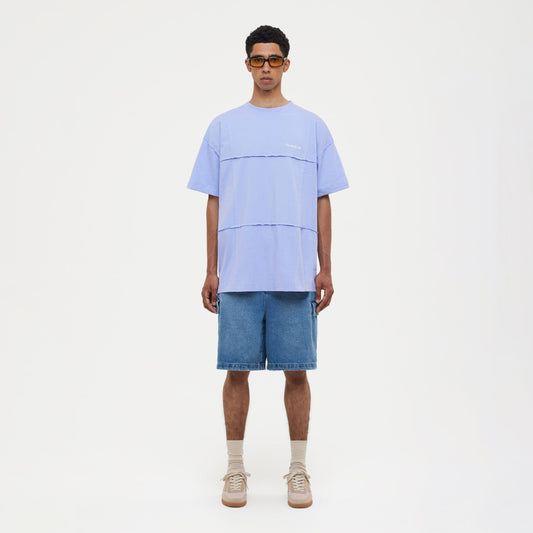 Cut & Sew T-Shirt Purple