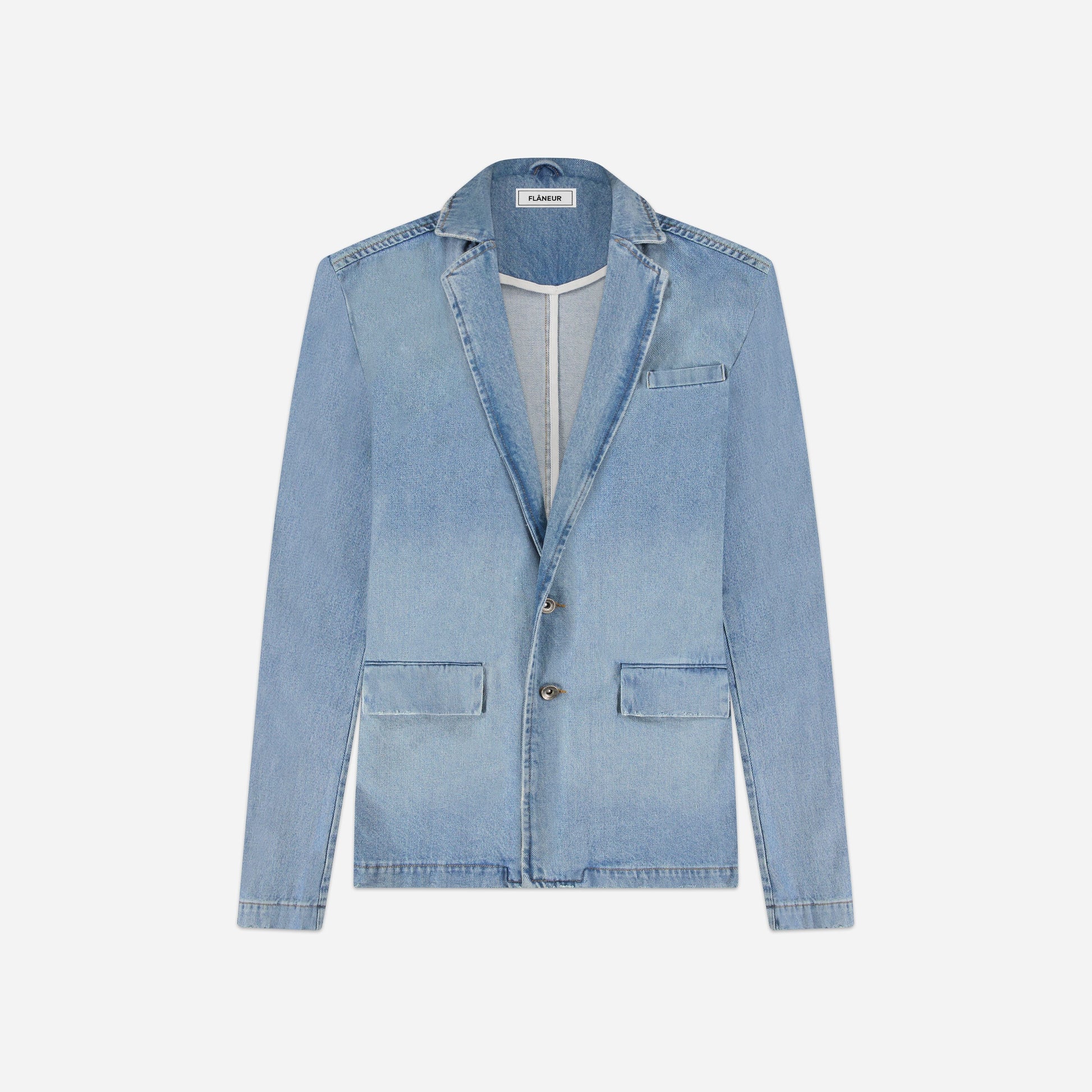 Denim Blazer | Light Blue Denim